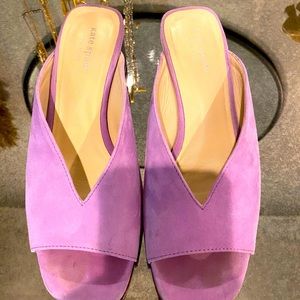 Kate Spade embellished lock heels